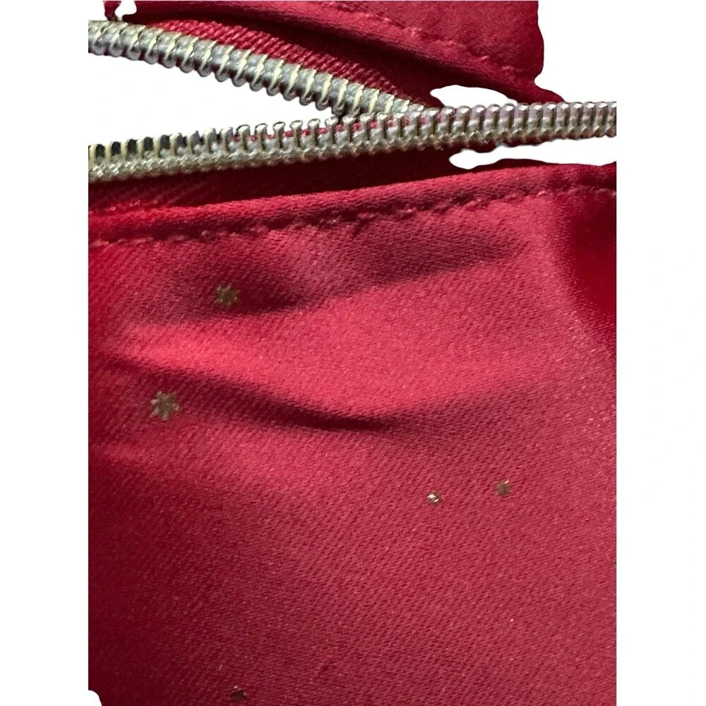 Estée Lauder Red Makeup Bag Cosmetic Case w/ Handle, Zipper Closure NWOT